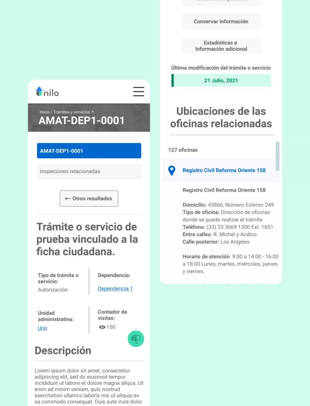 Nilo móvil plataforma